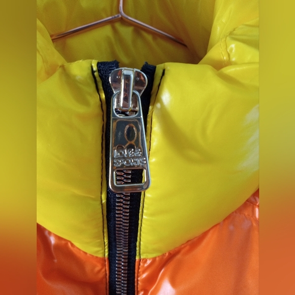 Women's Love & Sports Mulitcolor Puffer Zip Outdoor Vest sz Small 4-6 - Picture 2 of 7